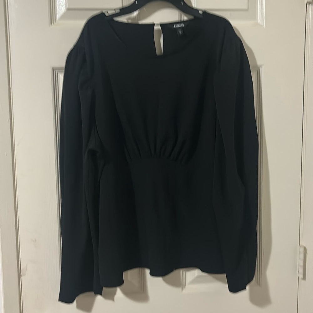 Black Long Sleeve Express Blouse